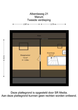 Alberdaweg 21, 9363 JN Marum - Tweede verdieping - 2D.jpg