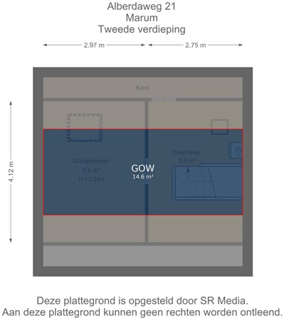 Alberdaweg 21, 9363 JN Marum - Tweede verdieping - markings.jpg