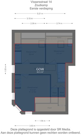 Vissersstraat 14, 9974 PW Zoutkamp - Eerste verdieping - markings.jpg