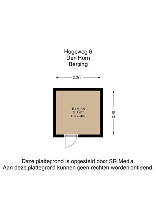 Hogeweg 6, 9832 TA Den Horn - Berging - 2D.jpg