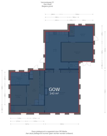 Vennootsweg 21, 9343 TG Een-West - Begane grond - markings 14.01.37.jpg