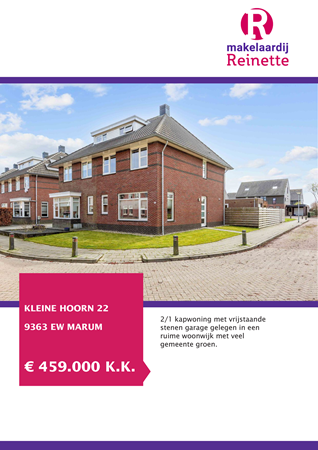 Brochure preview - Kleine Hoorn 22, 9363 EW MARUM (1)