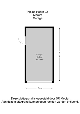 Kleine Hoorn 22, 9363 EW Marum - Garage - 2D.jpg