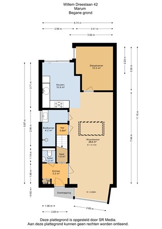 Willem Dreeslaan 42, 9363 EN Marum - Begane grond - 2D.jpg
