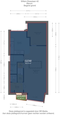 Willem Dreeslaan 42, 9363 EN Marum - Begane grond - markings.jpg