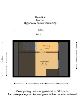 Hamrik 4, 9363 TD Marum - Bijgebouw eerste verdieping - 2D.jpg