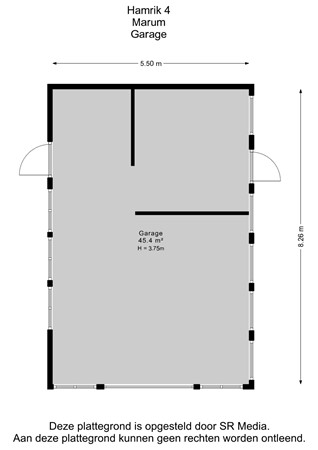 Hamrik 4, 9363 TD Marum - Garage - 2D.jpg