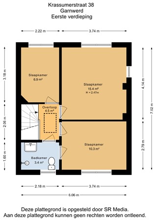 Krassumerstraat 38, 9893 PK Garnwerd - Eerste verdieping - 2D.jpg