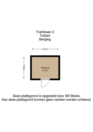 Trambaan 3, 9356 BV Tolbert - Berging - 2D.jpg