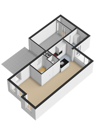 Trambaan 3, 9356 BV Tolbert - Begane grond - 3D.png