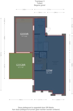 Trambaan 3, 9356 BV Tolbert - Begane grond - markings.jpg