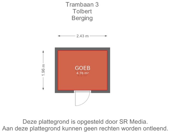 Trambaan 3, 9356 BV Tolbert - Berging - markings.jpg