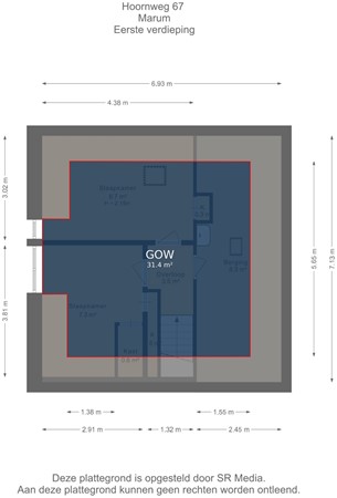 Hoornweg 67, 9363 EE Marum - Eerste verdieping - markings.jpg