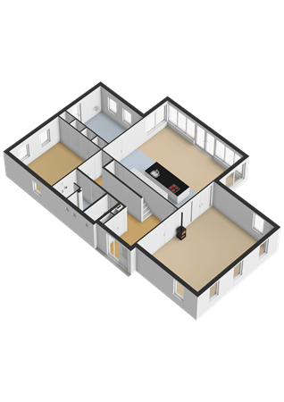 Tonckensweg 12, 8432 PJ Haule - Begane grond - 3D.png
