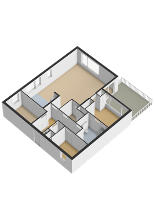 Westerstraat 4, 9301 BA Roden - Appartement - 3D.png