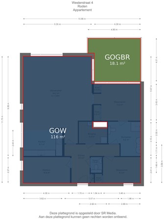 Westerstraat 4, 9301 BA Roden - Appartement - markings.jpg