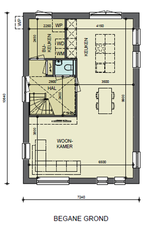 Schoolstraat, 9363 BH Marum - 'T Marheem bouwnummer 6 begane grond.png