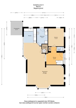 Zuiderbuuren 5, 9363 HK Marum - Begane grond - 2D.jpg
