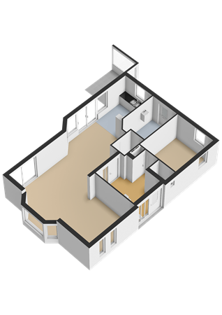 Zuiderbuuren 5, 9363 HK Marum - Begane grond - 3D.png