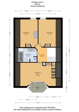 Zuiderbuuren 5, 9363 HK Marum - Eerste verdieping - 2D.jpg