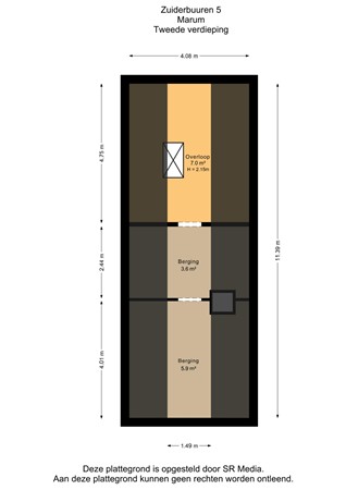 Zuiderbuuren 5, 9363 HK Marum - Tweede verdieping - 2D.jpg