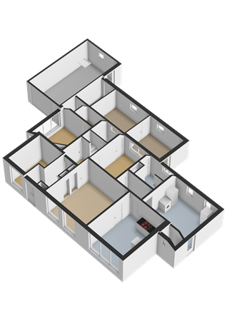 Hoofdstraat 266, 9828 PE Oostwold - Begane grond - 3D.png