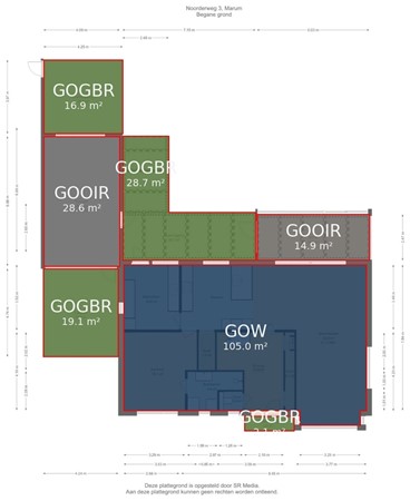 Noorderweg 3, 9363 AJ Marum - Begane grond - markings.jpg