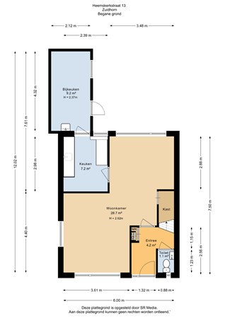 Heemskerkstraat 13, 9801 KL Zuidhorn - Begane grond - 2D.jpg