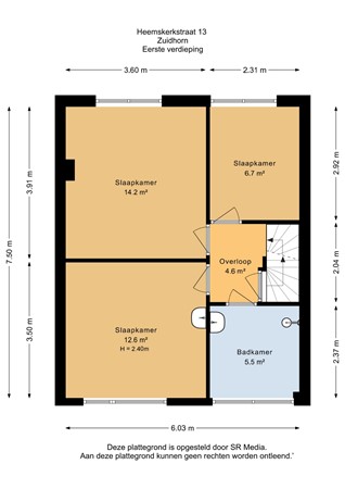 Heemskerkstraat 13, 9801 KL Zuidhorn - Eerste verdieping - 2D.jpg