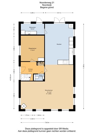 Noorderweg 21, 9824 PA Noordwijk - Begane grond - 2D.jpg