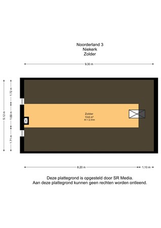 Niekerkerdiep, 9822 AH Niekerk - Zolder - 2D.jpg