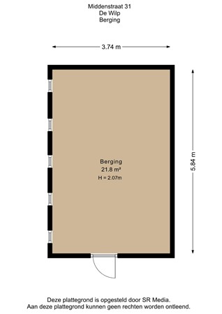Middenstraat 31, 9367 PV De Wilp - Berging - 2D.jpg