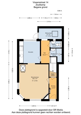 Vissersstraat 14, 9974 PW Zoutkamp - Begane grond - 2D.jpg