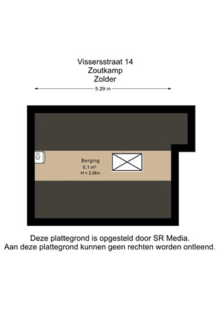 Vissersstraat 14, 9974 PW Zoutkamp - Zolder - 2D.jpg