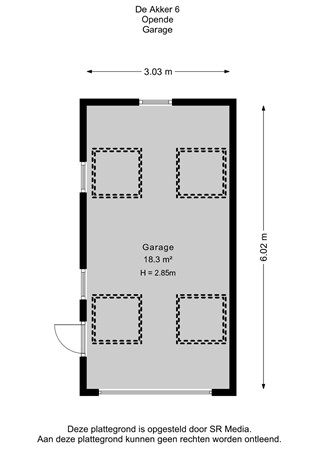 De Akker 6, 9865 BV Opende - Garage - 2D.jpg