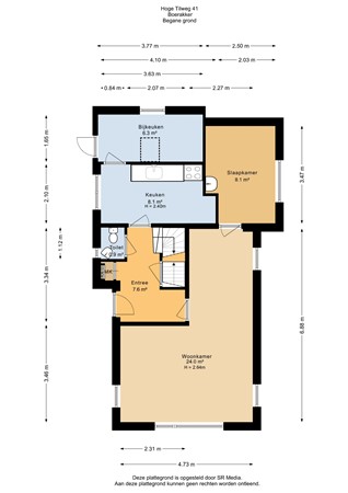 Hoge Tilweg 41, 9362 VC Boerakker - Begane grond - 2D.jpg