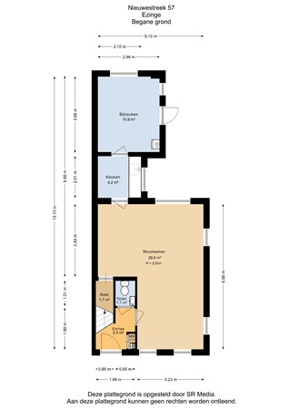 Nieuwestreek 57, 9891 AB Ezinge - Begane grond - 2D.jpg
