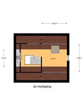 Floorplan - de Havik 55A, 7591 JW Denekamp