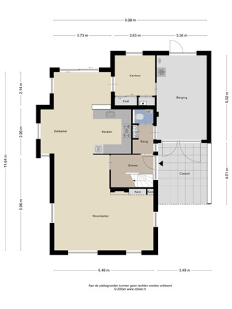 Floorplan - de Havik 81, 7591 JW Denekamp