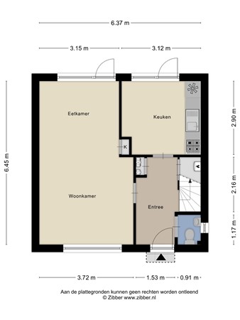 Floorplan - Asterstraat 11, 7591 CA Denekamp
