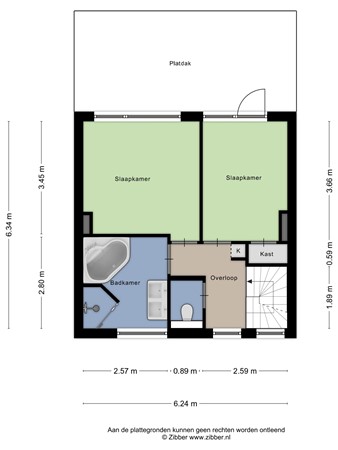 Floorplan - Burgemeester Wijniastraat 61, 7591 AG Denekamp