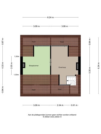 Floorplan - Burgemeester Wijniastraat 61, 7591 AG Denekamp