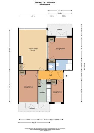 Plattegrond - Vaartweg 136, 1217 SX Hilversum - 123455_AP.jpg