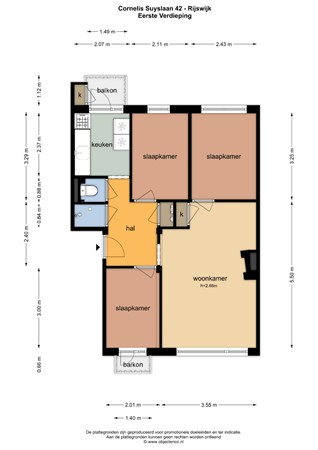 Plattegrond - Cornelis Suyslaan 42, 2282 HG Rijswijk - OC_153472_EV.jpg