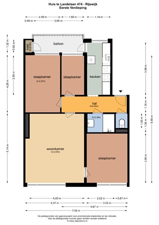 Plattegrond - Huis te Landelaan 474, 2283 VJ Rijswijk - OC_153813_EV.jpg