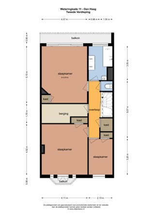 Plattegrond - Weteringkade 11, 2515 AK Den Haag - OC_156377_TV.jpg