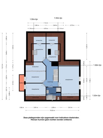 Floorplan - Hoogaars 64, 4341 MN Arnemuiden