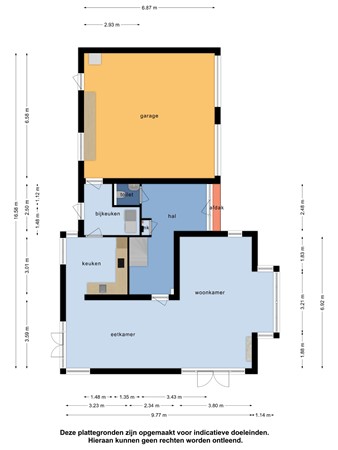 Floorplan - Zuster Van Donkstraat 18, 4341 LT Arnemuiden
