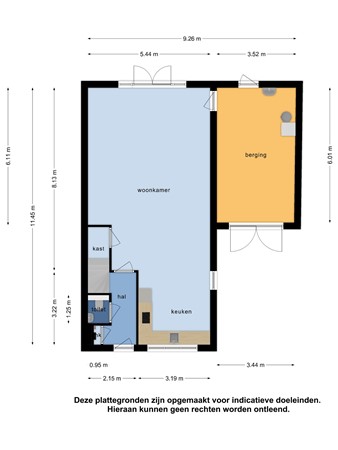 Floorplan - Slaak 30, 4341 SB Arnemuiden