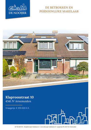 Brochure preview - Klaproosstraat 10, 4341 JV ARNEMUIDEN (1)